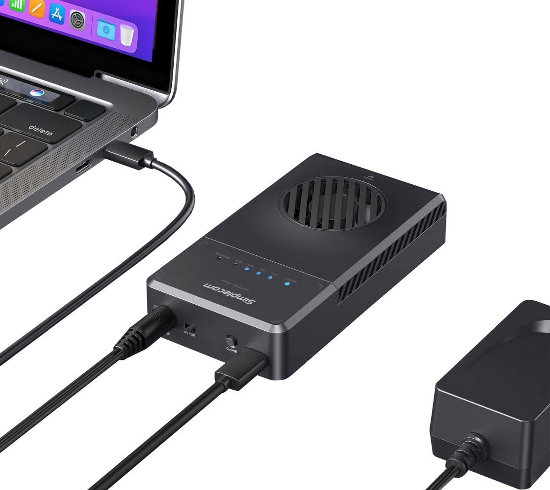 Simplecom SD560 Dual Bay NVMe M.2 SSD Enclosure Offline Clone Docking Station US image 3