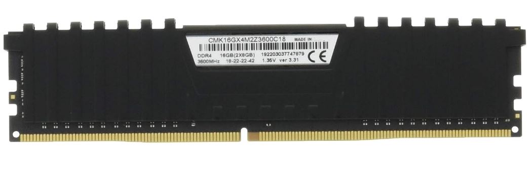 Corsair Vengeance LPX 16GB (2x8GB) DDR4 3600MHz C18 Desktop Gaming Memory Black image 3