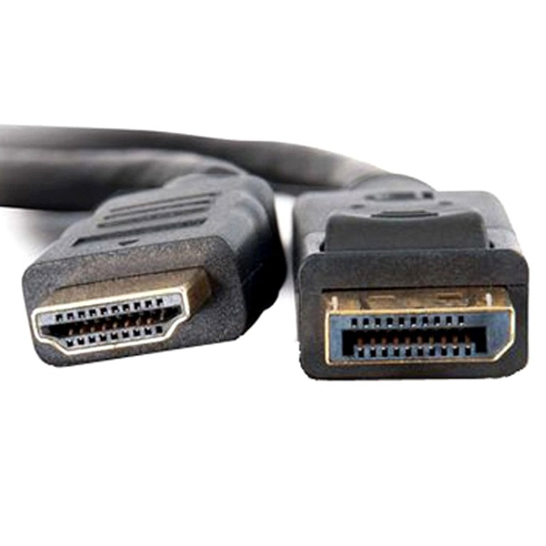 8ware DisplayPort DP to HDMI Cable 2m - 20 pins Male to 19 pins Male Gold plated image 1