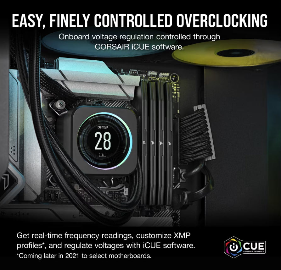 Corsair VENGEANCE® RGB 192GB (4x48GB) DDR5 DRAM 5200MT/s CL38 Memory Kit — Bl image 3