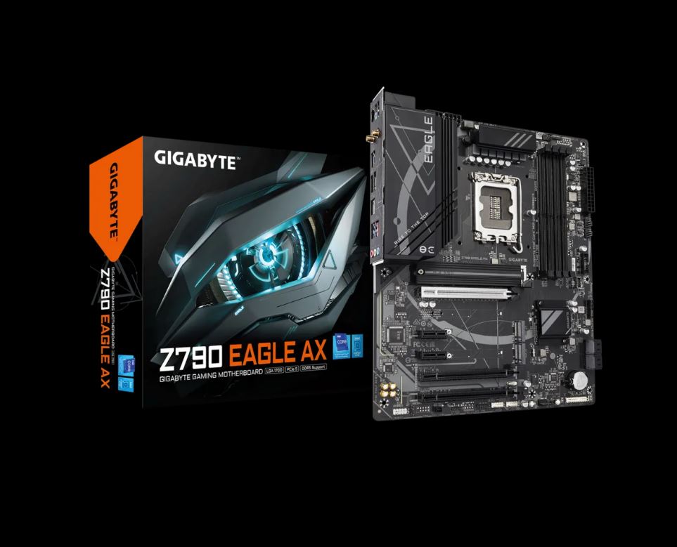 Gigabyte Z790 EAGLE AX Intel LGA 1700 ATX Motherboard, 4x DDR5 ~192GB, 3x PCI-E image 0