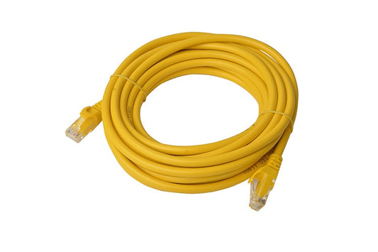 8Ware CAT6A Cable 5m - Yellow Color RJ45 Ethernet Network LAN UTP Patch Cord Sna image 0