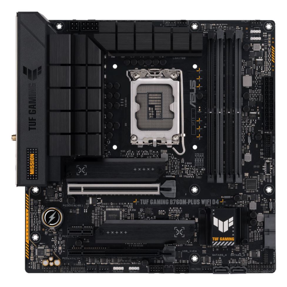 ASUS B760M TUF GAMING B760M-PLUS WIFI II Intel LGA1700 mATX Motherboard 192GB, 4 image 0