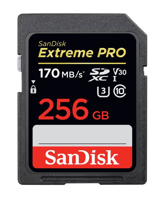 (LS) SanDisk 256GB Extreme PRO Memory Card 170MB/s Full HD & 4K UHD Class 30 Spe image 0