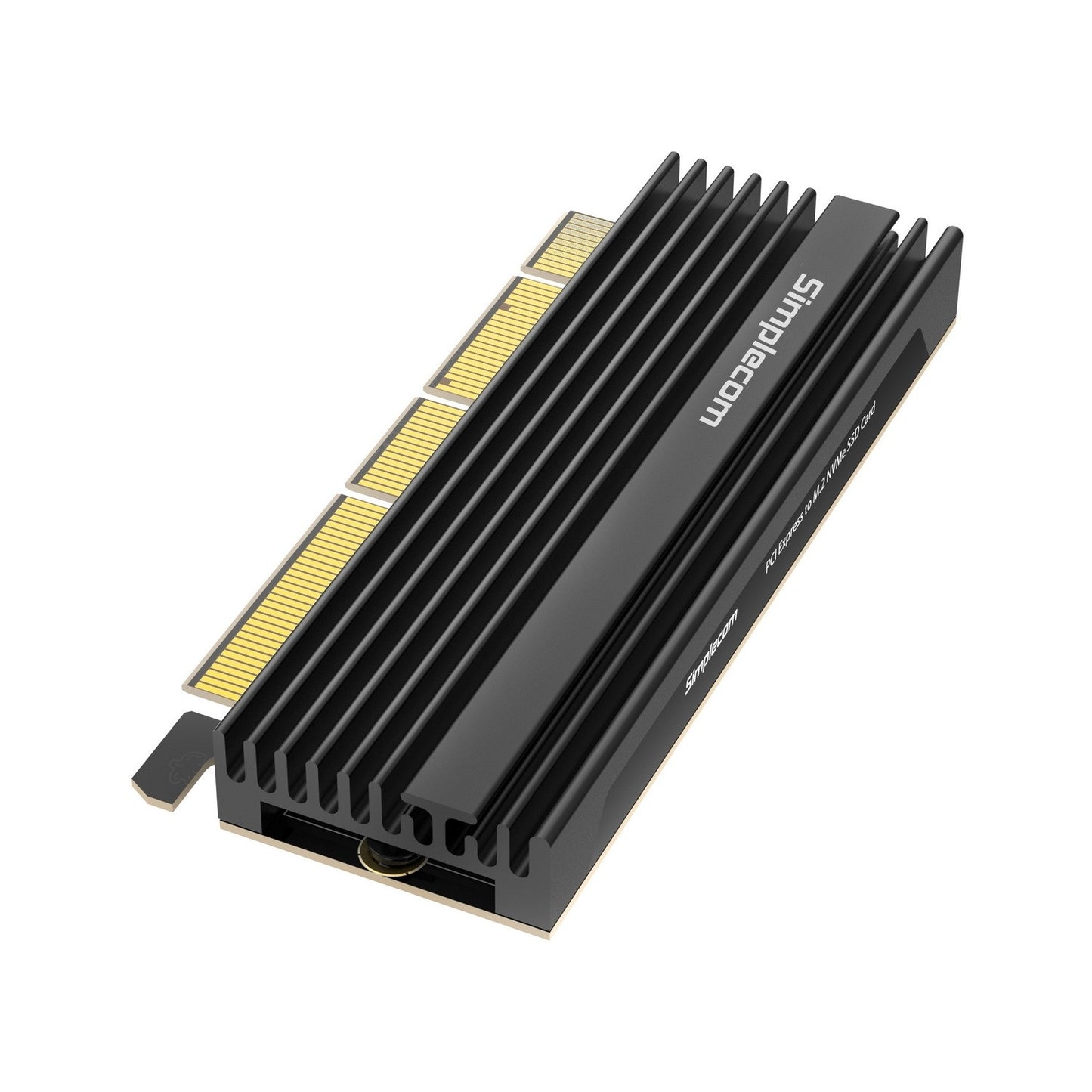 Simplecom EC415B NVMe M.2 SSD to PCIe x4 x8 x16 Expansion Card with Aluminium He image 1