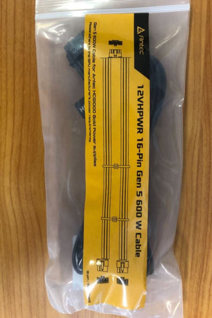 Antec 600W PCIe 5.0 12VHPWR Type-4 PSU Power Cable. FULLY COMPATIBLE with 4090xx