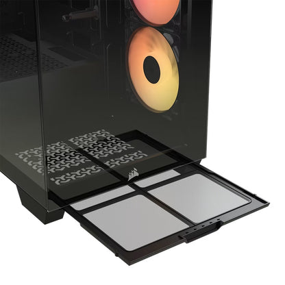 Corsair 3500X RS-R ARGB Mid-Tower PC Case - Black, E-ATX Support, Side 360mm Rad, Tempered Glass, USB-C, 2x SSD, 2x HDD, 425mm GPU, RS ARGB Fans