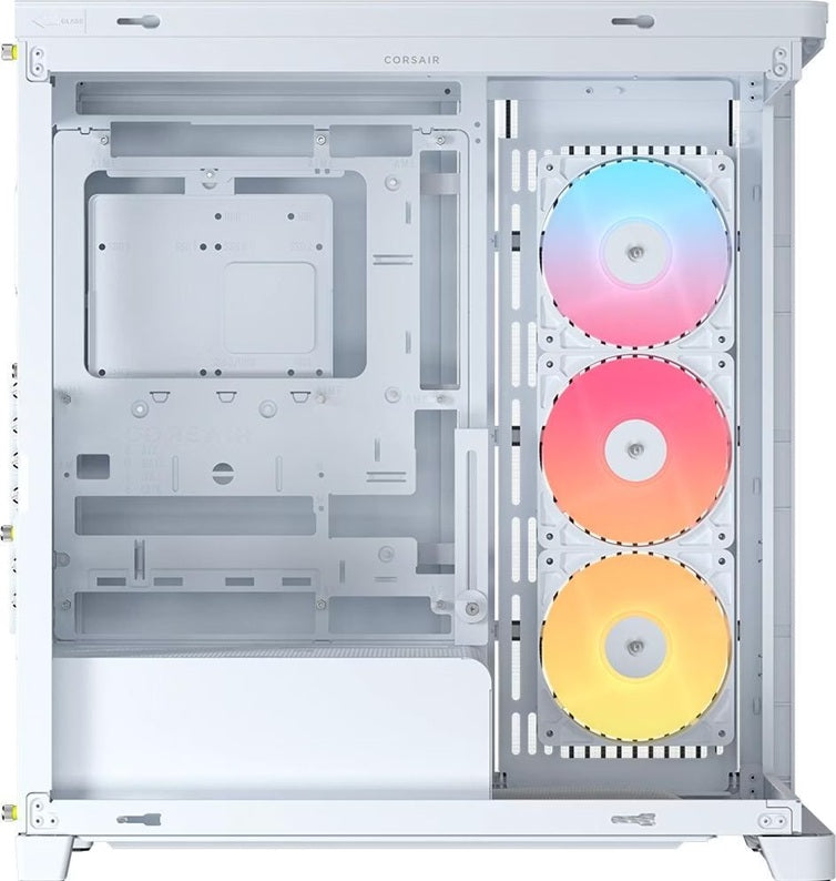 Corsair FRAME 4500X RS-R ARGB Panoramic Glass Mid-Tower PC Case White: 460mm GPU, 185mm CPU cooler, ARGB, USB 3.1, E-ATX support, smart cable routing