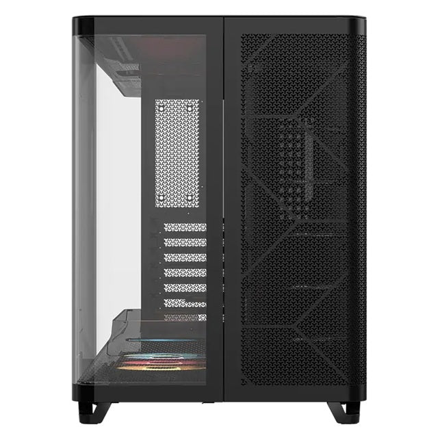 Corsair AIR 5400 RS-R ARGB Mid-Tower ATX Case - Black, Triple-Chamber, 360mm Rad Support, Glass Panels, USB-C, ATX/E-ATX, 2x SSD, 1x HDD