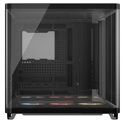 Corsair AIR 5400 RS-R ARGB Mid-Tower ATX Case - Black, Triple-Chamber, 360mm Rad Support, Glass Panels, USB-C, ATX/E-ATX, 2x SSD, 1x HDD