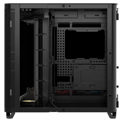 Corsair AIR 5400 RS-R ARGB Mid-Tower ATX Case - Black, Triple-Chamber, 360mm Rad Support, Glass Panels, USB-C, ATX/E-ATX, 2x SSD, 1x HDD