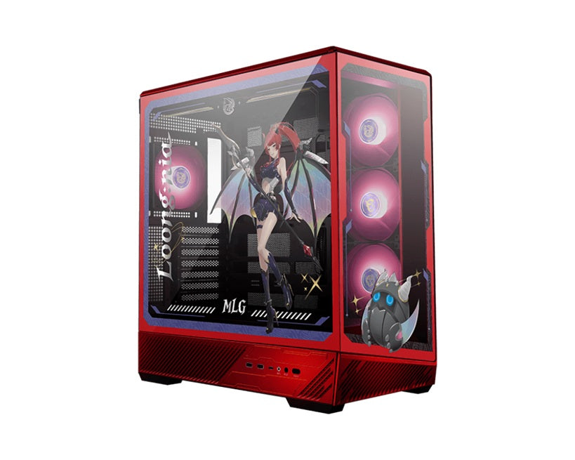 MSI PANO 130R MLG EDITION, Mid-Tower, ATX/M-ATX/ITX, 400mm GPU, 165mm CPU cooler, USB-C 20Gbps, 4 ARGB fans, 360mm rad, PSU 180mm, 7 slots, 3 SSDs