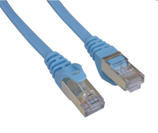 8Ware CAT7 Cable 2m - Blue Color RJ45 Ethernet Network LAN UTP Patch Cord Snagless Flat cable
