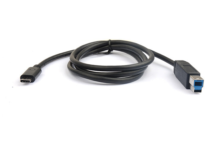 8Ware USB-C to USB-B Cable 1m Type-C to B Male to Male Black 10Gbps