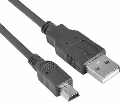 Astrotek USB 2.0 Cable 1m - Type A Male to Mini B 5 pins Male Black Colour RoHS
