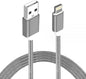 Astrotek 2m USB Lightning Data Sync Charger Grey White Color Cable for iPhone X 9 8 7S 7 Plus 6S 6 Plus 5 5S iPad Air Mini iPod