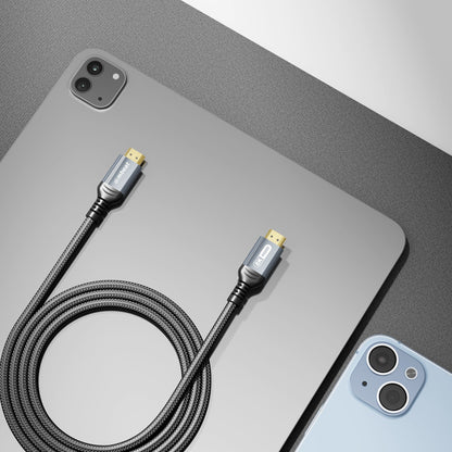 mbeat Tough Link 1.5m Certified 8K HDMI Cable - Space Grey  HDMI 2.1 (male) to H