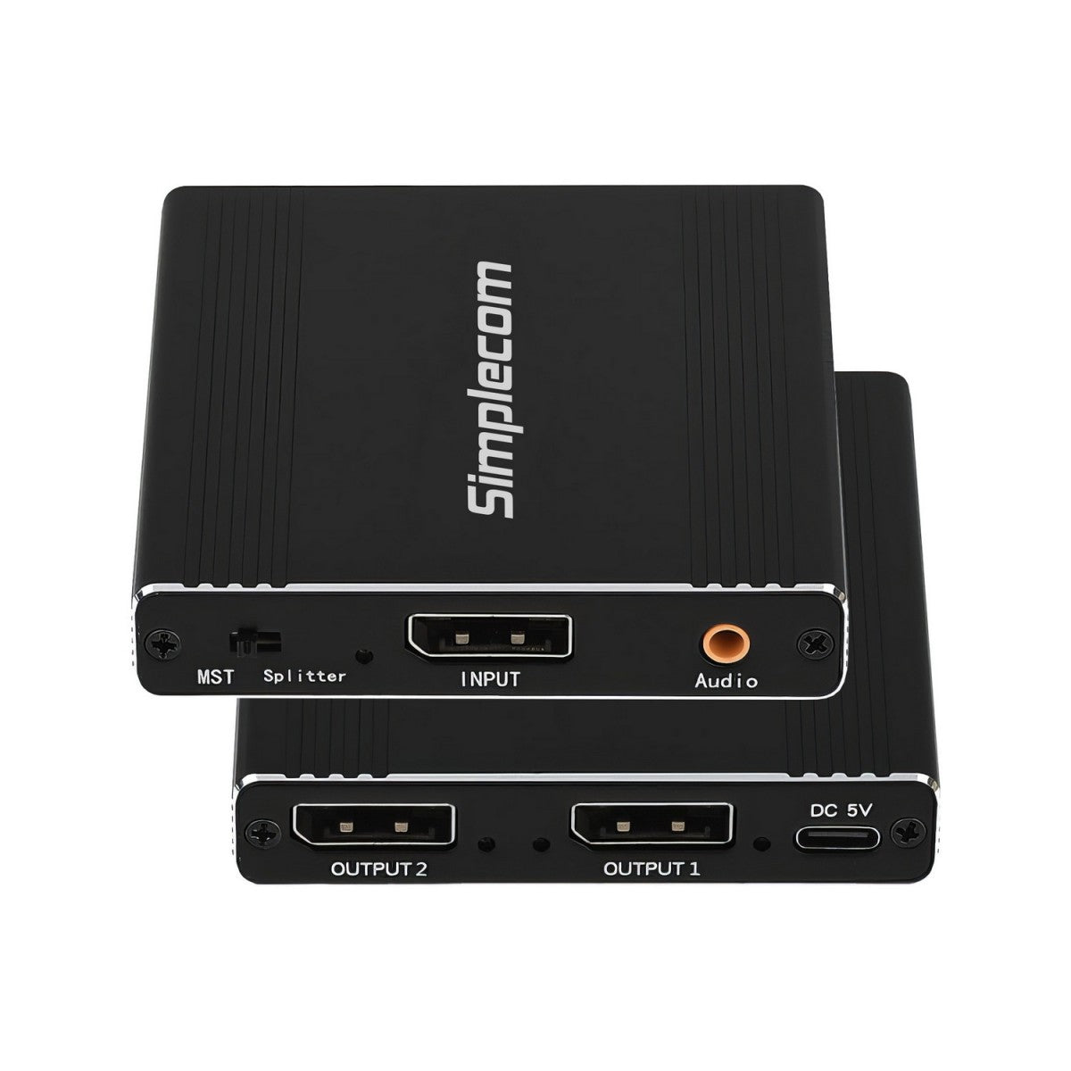 Simplecom CM214 DisplayPort Splitter 1 IN 2 OUT MST Hub for Dual Extended Screen