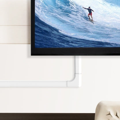 Brateck Plastic Cable Cover Joint L Shape Material:ABS Dimensions 127x127x21.5mm