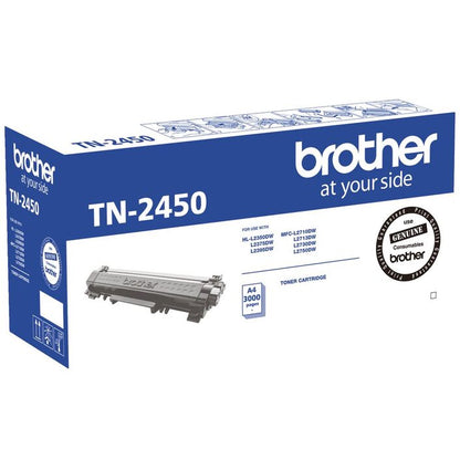 Brother TN-2450 Mono Laser Toner- Standard, HL-L2350DW/L2375DW/2395DW/MFC-L2710D