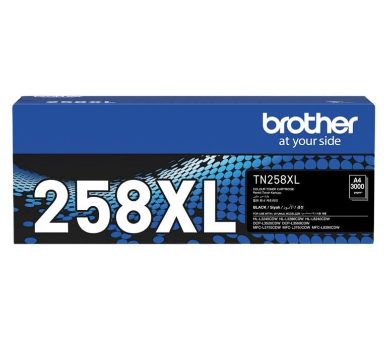 Brother TN-258XLBK **NEW** BLACK HIGH YIELD TONER CARTRIDGE TO SUIT MFC-L8390CDW/MFC-L3760CDW/MFC-L3755CDW/DCP-L3560CDW/DCP-L3520CDW/HL-L8240CDW/HL-L3