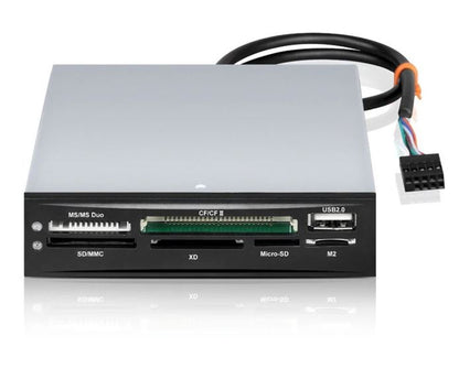 Astrotek 3.5' Internal Card Reader Black All In One USB2.0 Hub CF MS SD Flash Me