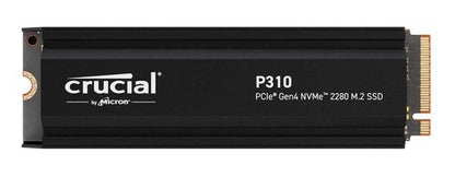 Crucial P310 1TB Gen4 2280 NVMe SSD w Heatsink 7100/6000 MB/s R/W 220TBW 1000K/1