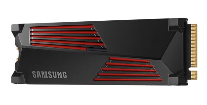 Samsung 990 Pro 4TB with Heatsink Gen4 NVMe SSD 7450MB/s 6900MB/s R/W 1600K/1550