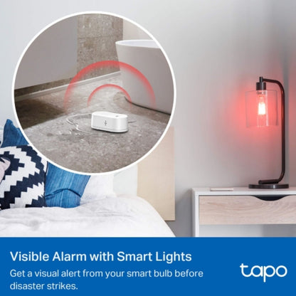 TP-Link Tapo T300 Smart Water Leak Sensor, 90 dB Dripping & Leaking Alarm, IP66 Waterproof, Hub Supported