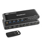 Simplecom KM430 Dual HDMI Monitor KVM Switch for 2 Computers with 4-Port USB Hub 4K@60Hz Keyboard Hotkey