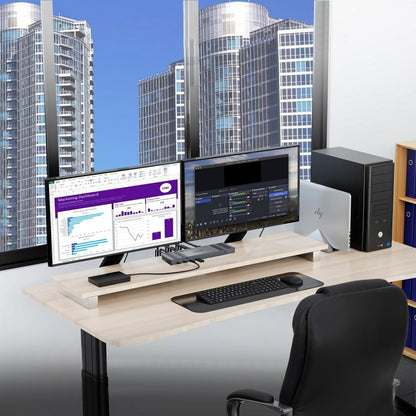 Simplecom KM490 HDMI and DisplayPort Dual Monitor KVM Switch for 2 Computers wit