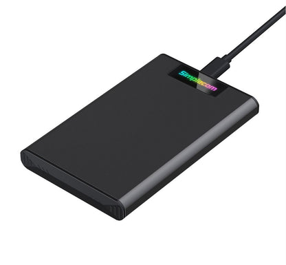 Simplecom SE239 Tool-free 2.5' SATA HDD SSD to USB-C Enclosure with RGB Lights U