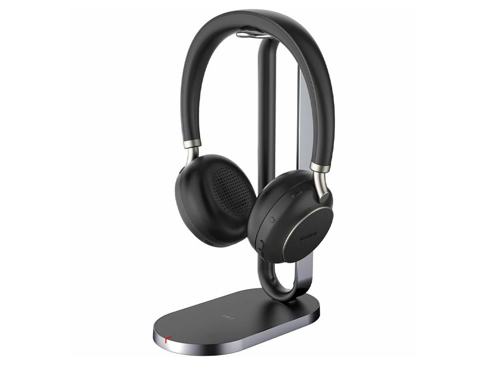 Yealink BH76 Bluetooth Stereo Headset with Charging Stand, UC, USB-A, Microsoft Teams & UC Certified, ANC, Retractable 5 Microphone, 35 Hours EOS