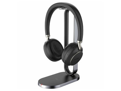 Yealink BH76 Bluetooth Stereo Headset with Charging Stand, UC, USB-A, Microsoft Teams & UC Certified, ANC, Retractable 5 Microphone, 35 Hours EOS