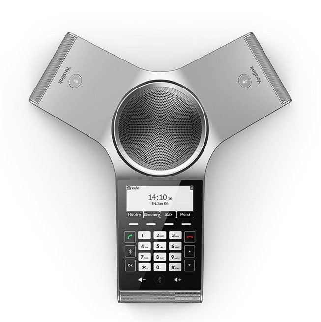 Yealink CP930W Wireless DECT Conference Phone,Huddle Room With Up to 6 People,Noise Proof Technology,Voice Pickup,Hybrid UC Meeting,Touch Keyboard