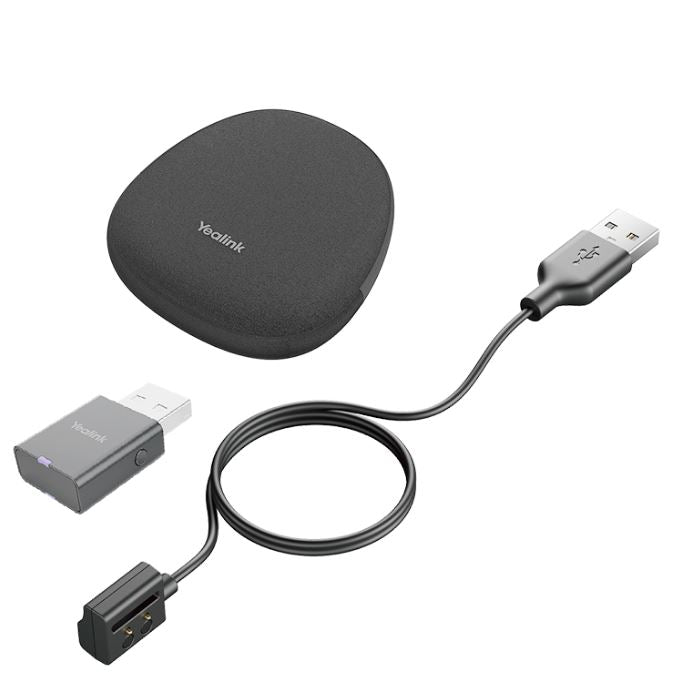 Yealink Portable Accessory Kit for WH63/67, Carry Case, Charging Cable, WDD60 DECT Dongle, Make DECT Headset Your Hybrid Work Booster