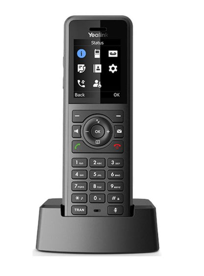Yealink W57R Professional Business DECT Handset, 1.8' Color Screen, HD Voice, up to 40 hrs talk time, 575 hrs standby, Vibration alarm, No Perception