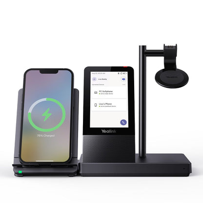 Yealink WH66 Mono Teams DECT Wireless Headset, UC Workstation, HD Voice, 2-Mic Noise Cancellation&330° Adjustable, Leather Ear Cushions, Zoom