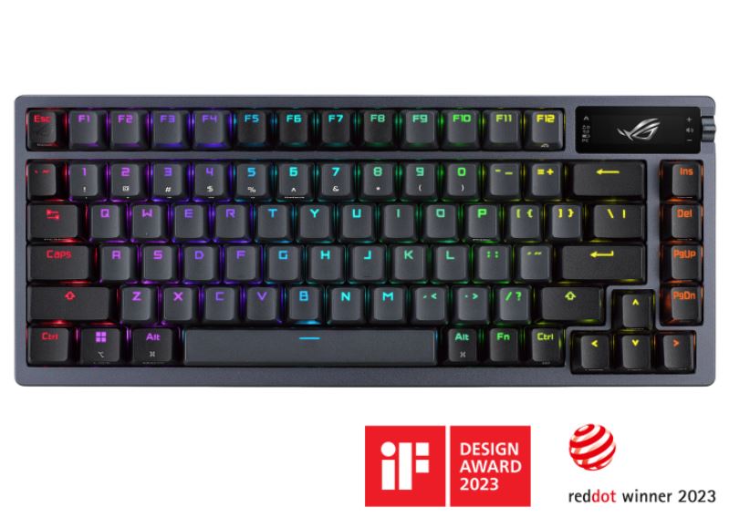 ASUS ROG AZOTH/NXSM/PBT Gaming Keyboard, OLED Display, NX Storm Switch, 75 Keys,