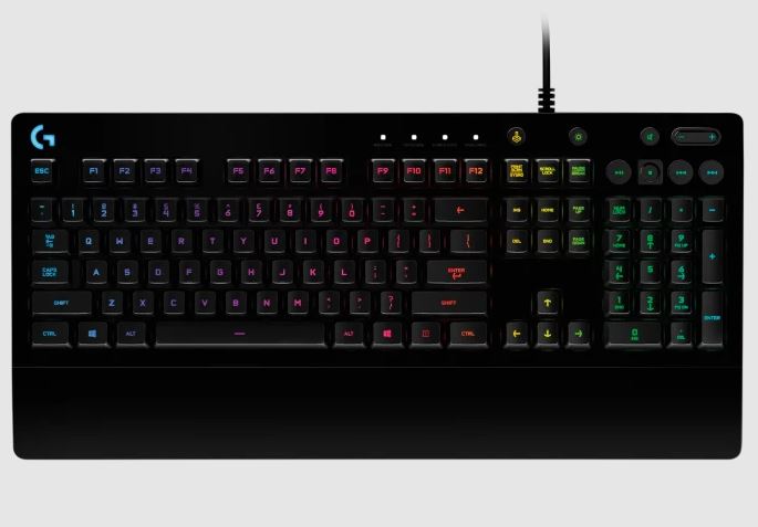 Logitech G213 Prodigy RGB Gaming Keyboard, 16.8 Million Lighting Colors Mech-Dom
