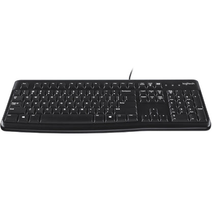 Logitech K120 Wired Keyboard Quiet typing Spill-resistant Durable keys Thin prof