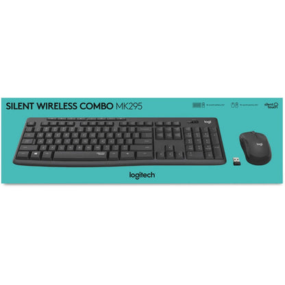 Logitech MK295 WIRELESS SILENT  KEYBOARD AND MOUSE COMBO, 2.4GHZ USB RECEIVER - 1YR WTY