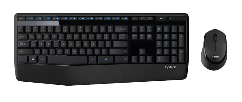 Logitech MK345 Wireless Keyboard & Mouse Combo Full Size 12 Media Key Long Batte