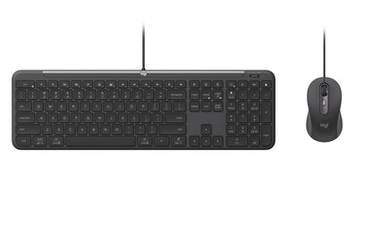 Logitech MK620 Slim Wired Combo MK620 for Business - Multi-OS keyboard and mouse for workplaces