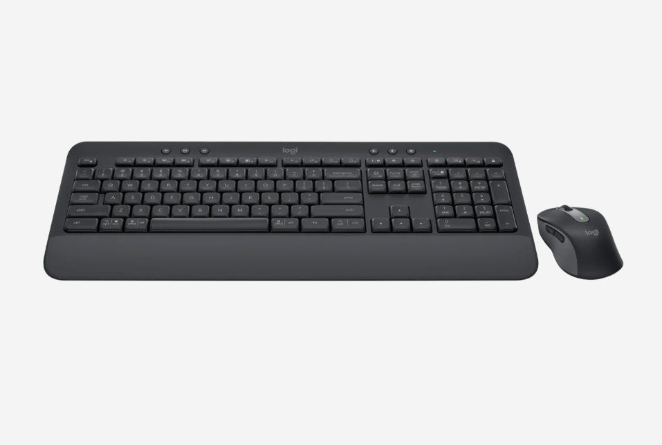 Logitech MK650 Wireless Keyboard & Mouse - Graphite for Business