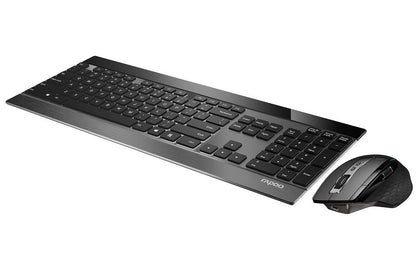 RAPOO 9900M Multi-mode Wireless Ultra-slim Keyboard & Mouse - Bluetooth 4.0, 2.4