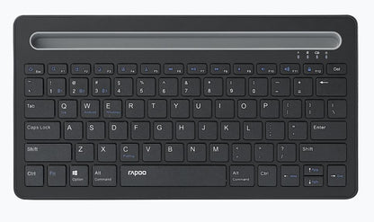 RAPOO XK100 Bluetooth Wireless Keyboard - Switch Between Multiple Devices, Computer, Compact and Stylish. Tablet and Smart Phone Mount Slot(LS)