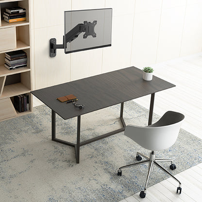 Brateck Single Screen Wall Mounted Articulating  Gas Spring Monitor Arm 17'-32',Weight Capacity (per screen) 8kg;