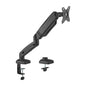 Brateck Economy Single Screen Spring-Assisted Monitor Arm Fit Most 17'-32' Monitor Up to 9 kg VESA 75x75/100x100, Matte Black