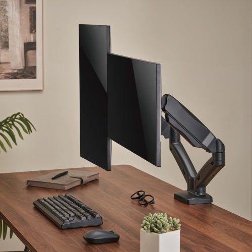 Brateck Economy Dual-Screen Spring-Assited Monitor Arm Fit Most 17'-32' Monitor Up to 9 kg VESA 75x75/100x100 (LS)